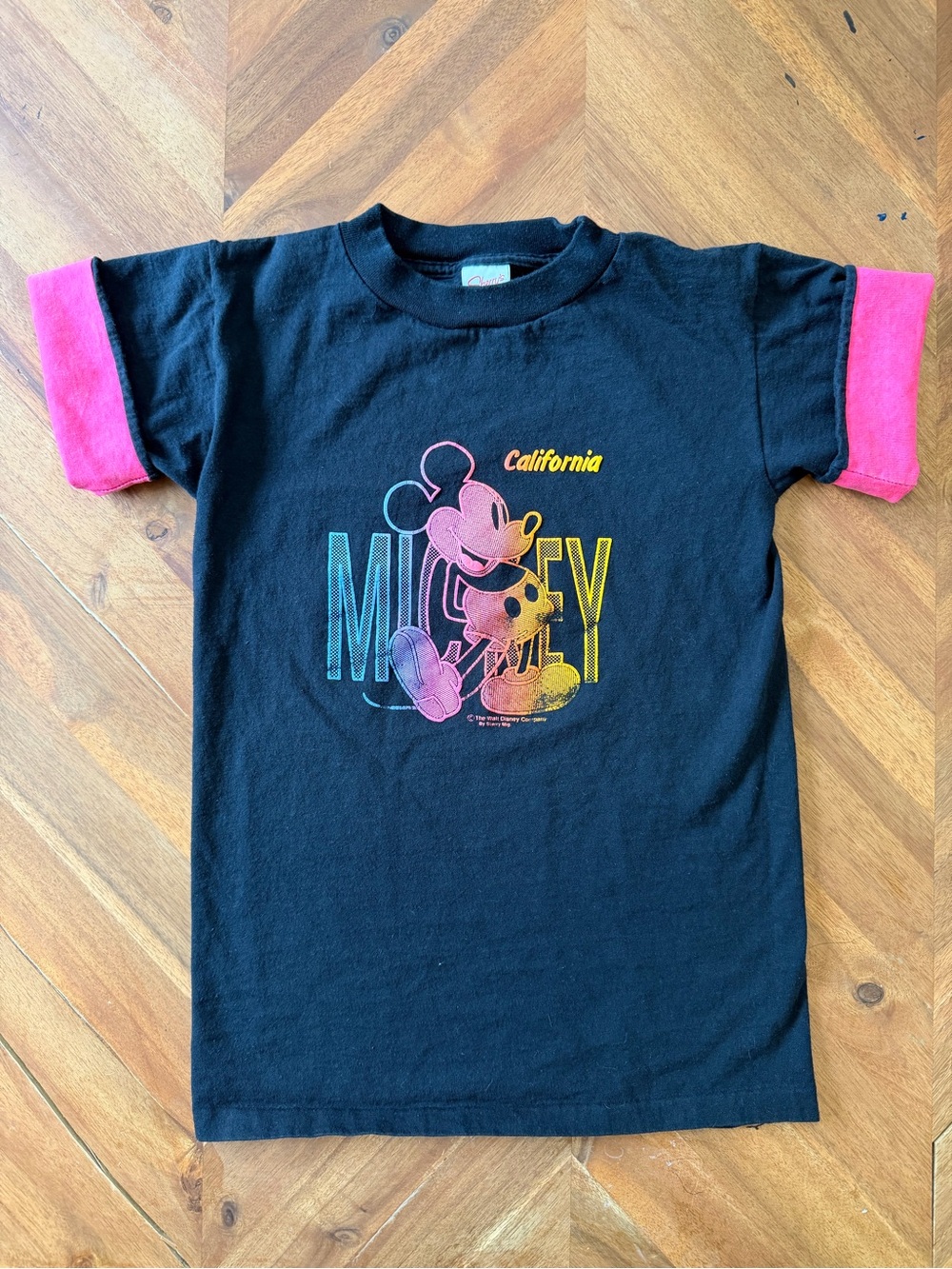 Vintage Disney Mickey 90s Retro California Graphic T-Shirt Youth 14/16 Sherry’s